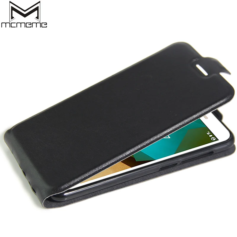 

MCMEME Leather Case for Vodafone Smart Prime 7 VF600 VFD600 Phone case cover housing for Prime7 VF 600 VFD 600 flip Cases Bag