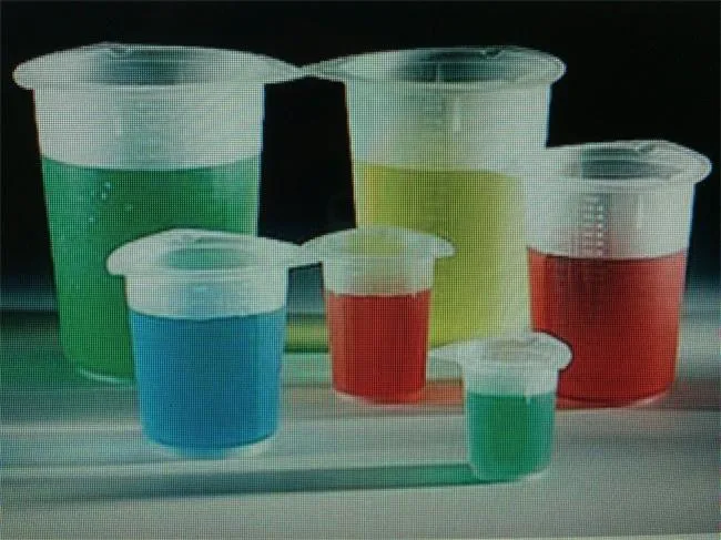 5 размеров/пакетов пластиковые прозрачные лабораторные испытания мерный кувшин Градуированные Мензурка мерные стаканчики для жидкости лабораторные принадлежности