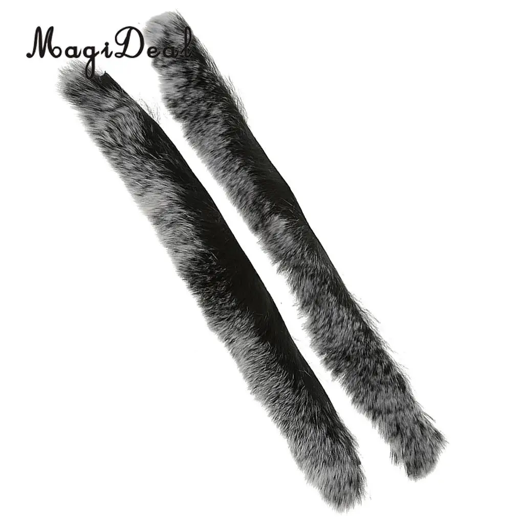 MagiDeal 1Pair Rabbit Hair Bowstring Shock Absorber Damper Bow Sliencer Stabilizer for Compound Bow Recurve Hunting Shooting