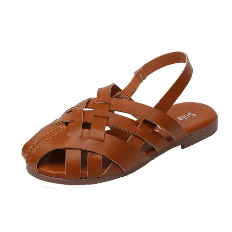 

New Kids Sandals Leather Weaving Baby Shoes Breathable Summer Beach Shoes Comfortable Children Sandals Girls Sandals