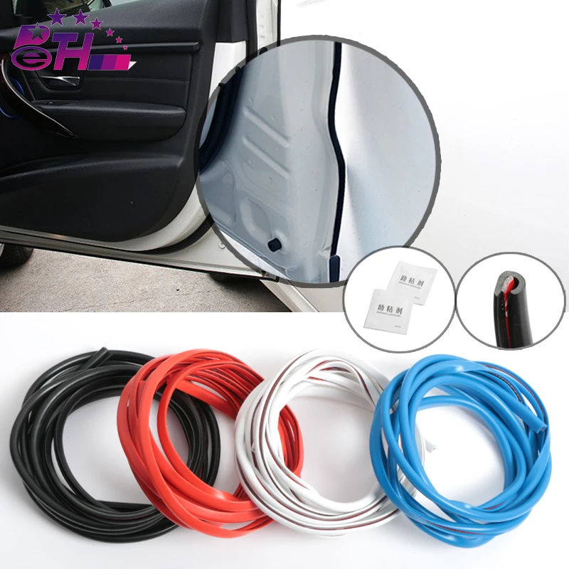 

5M Car Door Protector Anti Collision Trim Edge Scratch Covers Trunk Hood Rubber Strip Car-styling Decoration Sticker Accessories