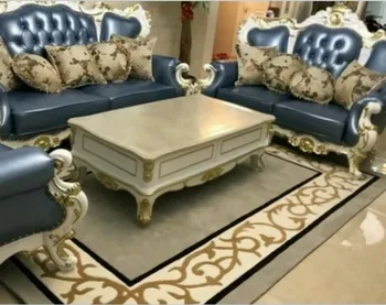 

Washed rectangle Acrylic Large Carpet For Living Room Bedroom Rug Pattern design bedroom fashion custom rug fitting room mat