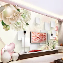 Beibehang заказ обои Роза 3D стерео гостиная спальня задний план Настенные Декоративные Бумага для рисования де parede