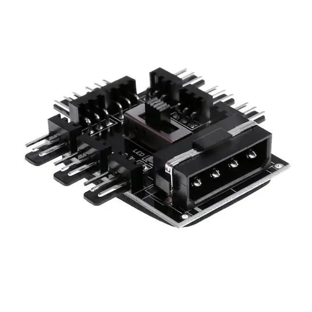 Cheap Newest Black 8 Way 4Pin IDE Powered + 3pin Cooling Fan Power Cable Extender Hub Accessory for Desktop PC Computer High Quality Cheap Newest Black 8 Way 4Pin IDE Powered + 3pin Cooling Fan Power Cable Extender Hub Accessory for Desktop PC Computer High Quality