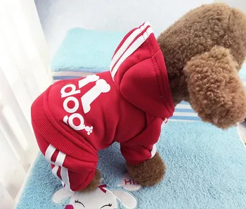 

D33 New design Pet dog Clothes Warm Bone Dog Cats Coat four-legs Jumpsuit Bib Overall Small dog Hoodies Coat