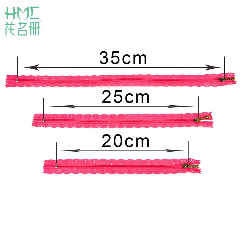 Высокое качество 20/25/35 см 3# разные цвета в произвольном порядке застежек-молний кружева нейлон отделка застежка-молния для швейные изделия ручной работы DIY аксессуары 10 шт./лот