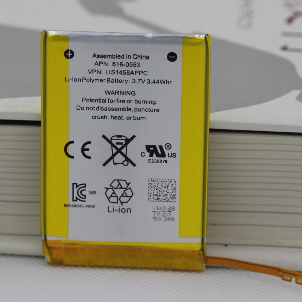 930mAh 616-0553/LIS1458APPC внутренний литий-полимерный Сменный аккумулятор для iPod Touch 4-го поколения 4 4g с ремонтными инструментами