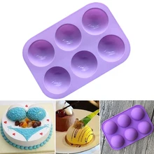 Moule de Pudding en Silicone, demi-cercle, pour gâteau, savon fait main, moule à chocolat Super Q 8A0534