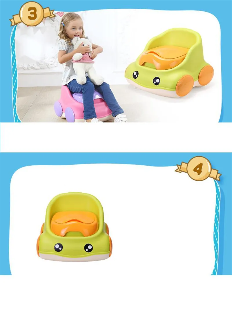 0-9 Years Old Kids Cute Car Toilets Baby Portable Toilets Training Bebe Potties&Seats Baby Girl's WC Baby Boy's WC MT004804