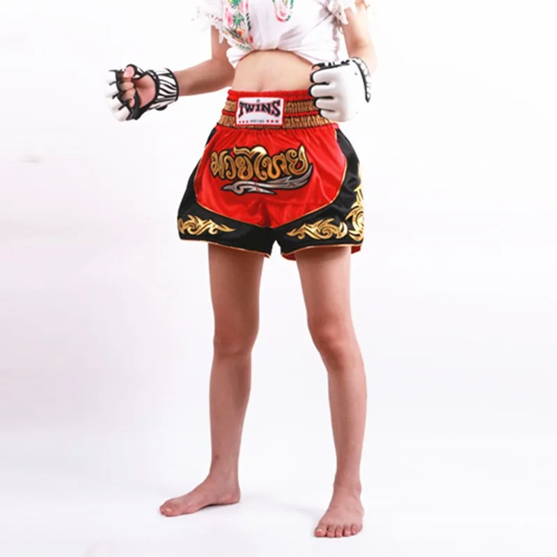 Muay thai шорты kick боксерские трусы MMA fight trunks для взрослых muay thai футболка с надписью «ММА» армейские спортивные штаны черный, красный, серебристый для мужчин и женщин