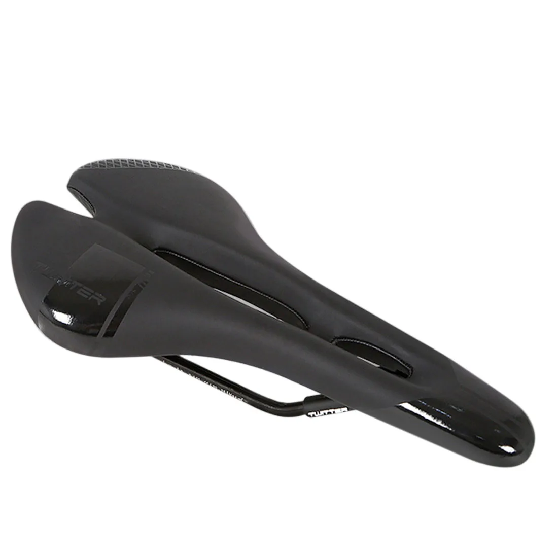 cheap TWITTER T19 Comfortable Mountain Bike Seat Bicycle Saddle Black + Grey