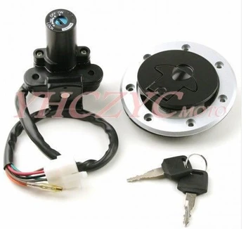 

Ignition Switch Gas Cap Seat Key Lock Set For Kawasaki Ninja ZX-9R ZX900 ZX7R Z750