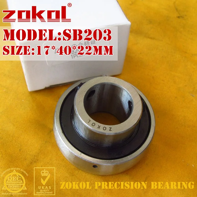 

Подшипник ZOKOL SB203 90203 опорный шарикоподшипник 17*40*22 мм