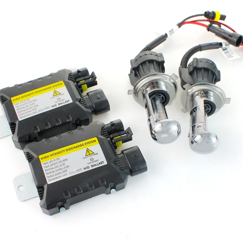 AC 12V 35W H4 Bombilla Bi Xenon HID Reemplazo Bombilla H4-3 Hi//lo 6000K 8000K Top 2 un