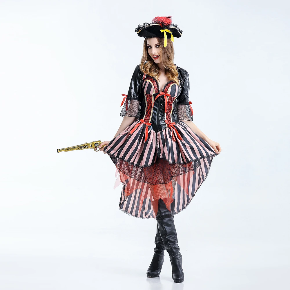 Classic Pirate Costume Fantasias Feminina Halloween Costumes for font b Women b font Adult Fancy Dress