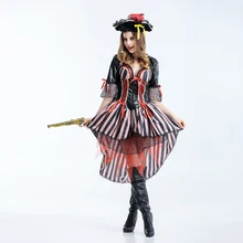 Classic Pirate Costume Fantasias Feminina Halloween Costumes for Women Adult Fancy Dress Carnival Renaissance Cosplay Clothes