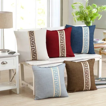 

Home Decorative Sofa Throw Pillows Solid color cotton and linen pillowcase sofa cushion cover Cushion Cover Pillow