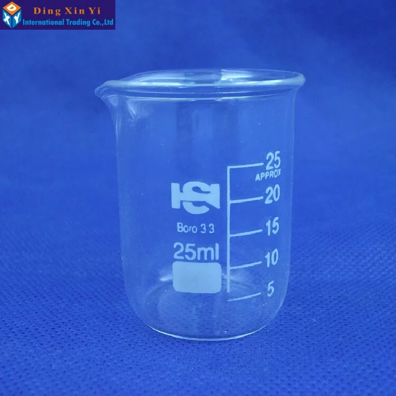 10pieces lot Glass font b beaker b font font b 25ml b font Lab font
