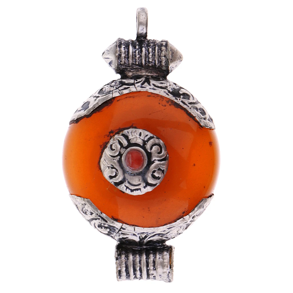 

Nepal Handmade Vintage Jewelry Buddhist Tibetan Necklace Buddha DIY Pendants Women Men Collectibles Craft