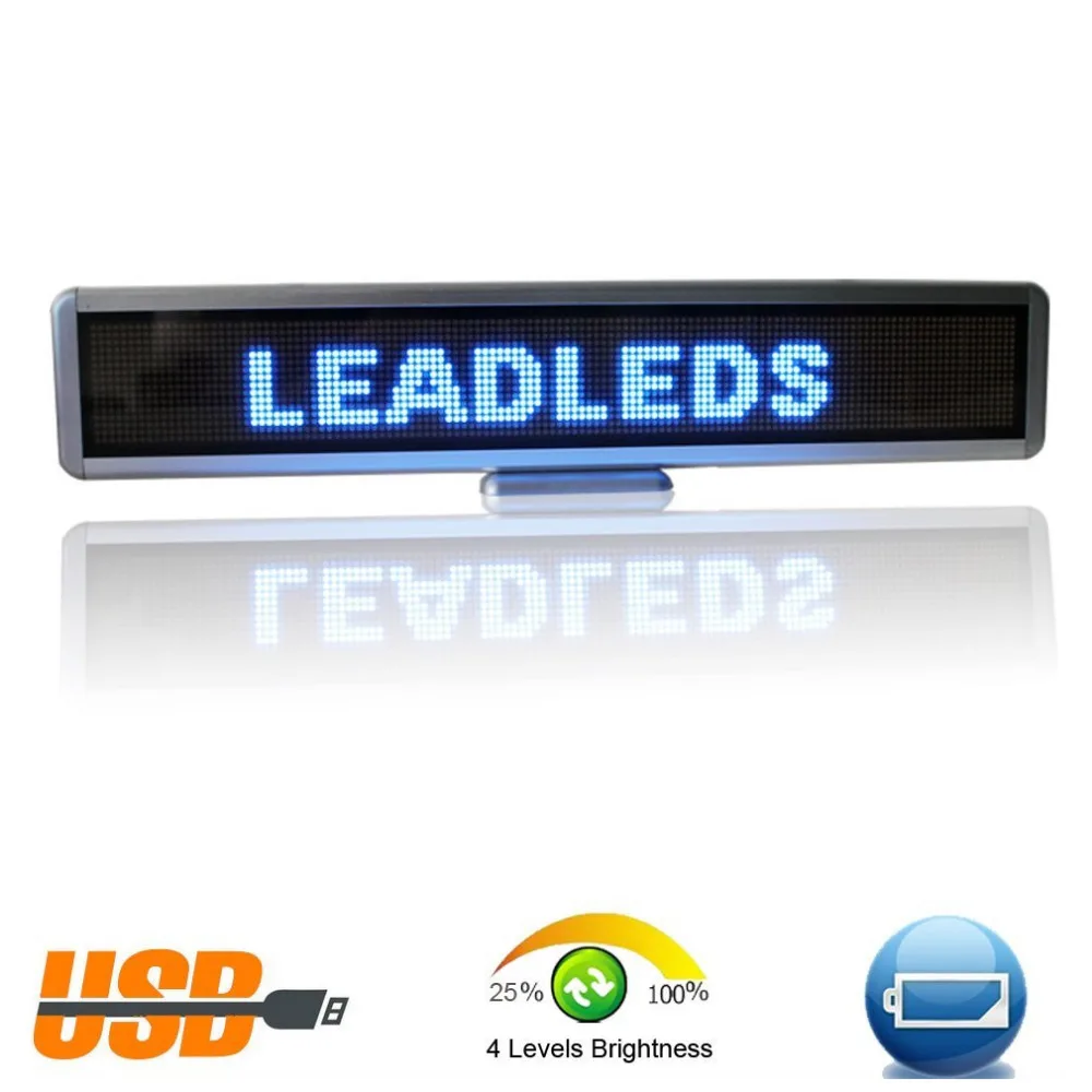 

15.8inch LED Car Electronic display Sign, Display Multi-language By Usb Programmable Scrolling Text Message