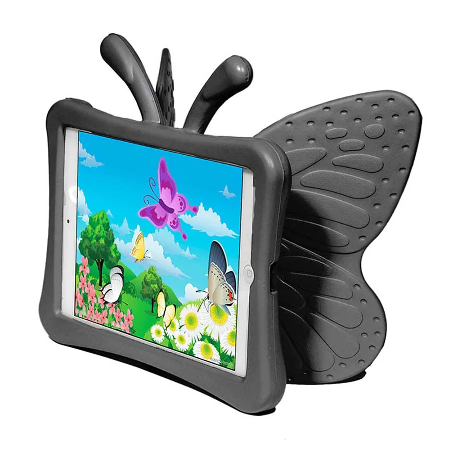 Kids Shockproof Case for iPad Mini 1 2 3 4 Cartoon Butterfly Childen Safe EVA Tablet Protecitve Case Stand Cover +Pen (5)