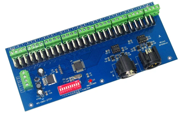 

fast shipping Wholesale 1 pcs 27 Channel DMX512 Decoder led controller