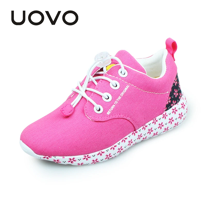 

Uovo New Fashion Kids Canvas Shoes Soft Outsole Light Sport Sneakers Girls Spring Autumn Casual Running Shoe Calzado Ninos 31-37