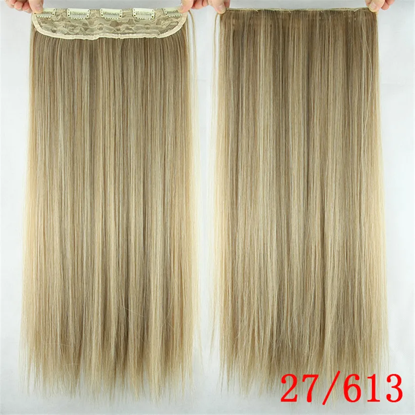 Feibin волосы для наращивания на заколках, синтетические волосы, длинные волосы 60 см, 24 дюйма, термостойкие, no47