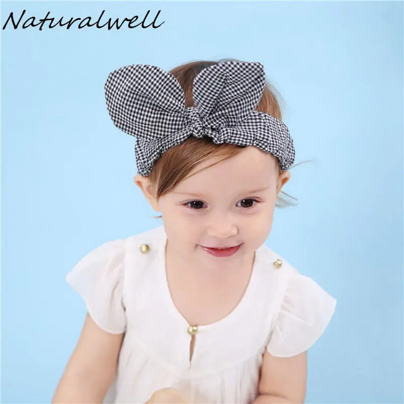 Naturalwell Baby big Bow Headband Kids Head Wraps Little girls Headwrap