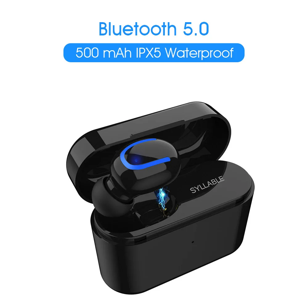 Слог Q26 Bluetooth V5.0 наушники беспроводные стерео вкладыши слог Bluetooth гарнитура для телефона один слог Q26