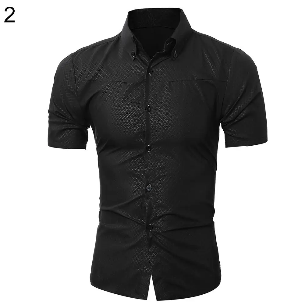 Men's Stylish Casual Slim Fit Checked Print Summer Short