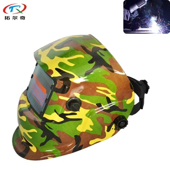 

Camouflage Pattern Tig Mig Arc Weld Cap Welding Helmet 2 Sensor Electric Mask Best Quality High Speed Shipping TRQ-HD61-2200DE