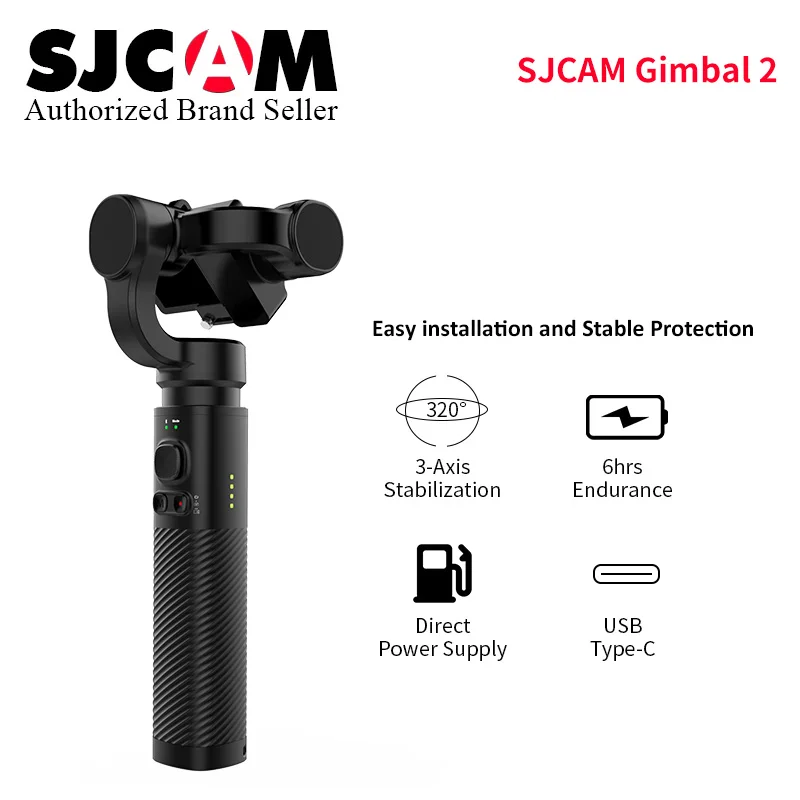 SJCAM Аксессуары Ручной Стабилизатор 3 оси Bluetooth Тип управления C для SJ6/SJ7/SJ8 Pro/Plus/Air