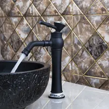 Best Tall один/diamond поворотной ручкой 360 масло втирают Черный Бронзовый 97106 раковина Кухня torneira туалет смеситель кран