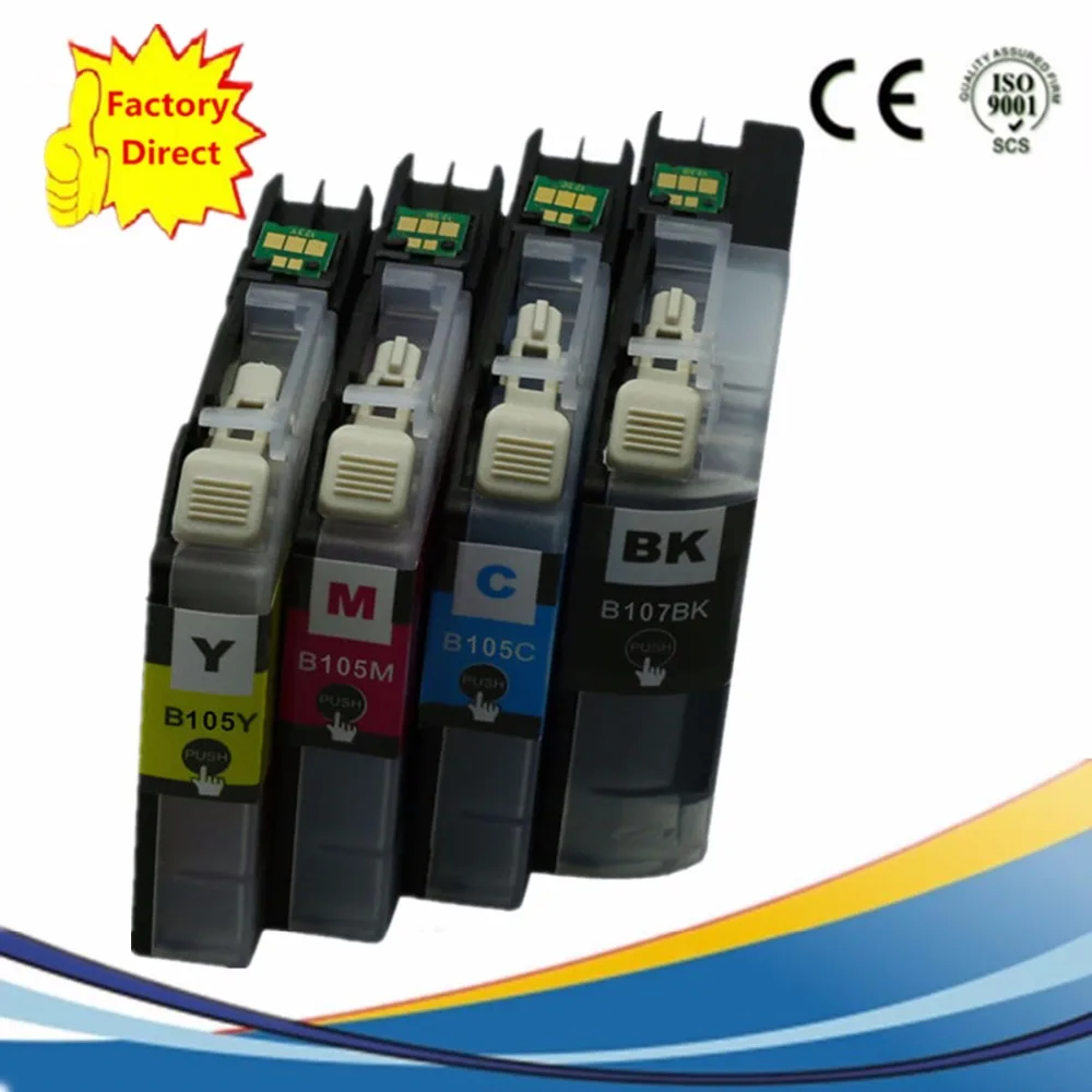 Заменяемый LC-107XXLBK LC 107XL 105XL 107 чернильные картриджи MFCJ4710DW MFCJ4610DW MFCJ4510DW MFCJ4410DW MFCJ4310DW |