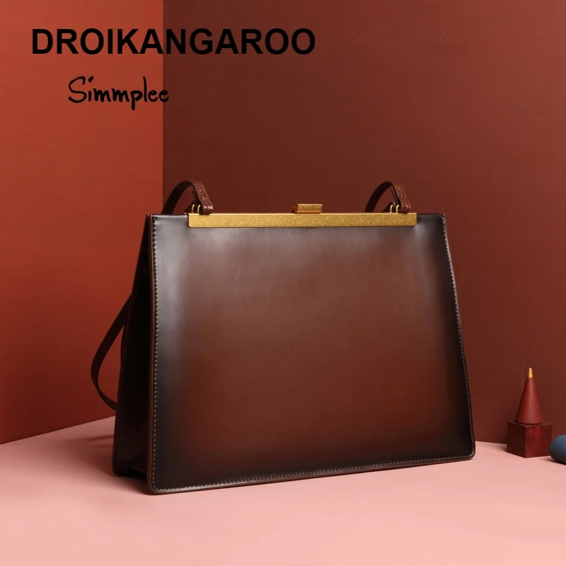 

2018 Show-Up New AMAnna Same Shoulder Handbag Clasp Retro BriefcasePurses Beach Bag Designer Ladies Hand Bags
