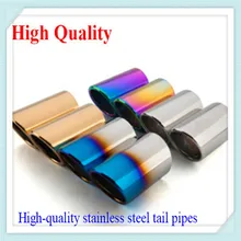 High quality dedicate stainless steel exhaust tip tail rear end pipe muffler exterior for VW Volkswagen Tiguan 2010-2015