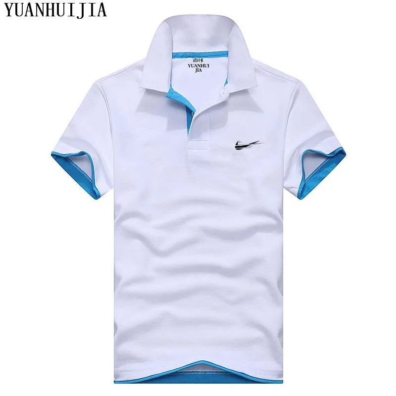 

New High quality polo shirts Slim LOGO Brand New Men's casual Shirt Men Cotton Short Sleeve shirt Brands jerseys Mens Shirts