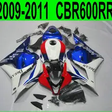 Красный синий для Honda CBR 600RR 2009 2010 2011 обтекатель комплект( fit) cbr600 rr 09 10 11 обтекатели SZ46