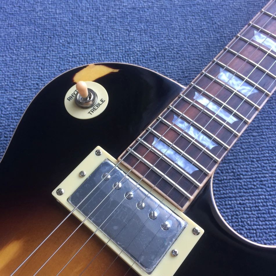 Reliquia de Guitarra eléctrica de guitarra partes llama Arce Guitarra una pieza cuerpo y cuello Tonepro puente trastes vinculante