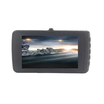 

BEESCLOVER X402 HD 1080P Wide Angle 4-inch IPS Screen Car Driving Recorder Front Rear Dual-lens Reversing Data Recorder r30