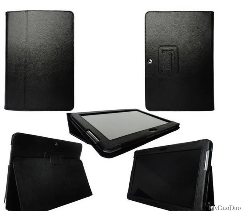 

For Samsung Galaxy Tab 2 10.1 P5100 P5110 P7500 Smart Tablet Case Leather PU Stand Folio Ultra Thin Protective Skin Cover+Film