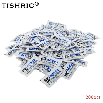 

Tishric 0.5g 200 pcs GD900 CPU Cooler Thermal Paste Compound Silicone Plaster Heatsink Processor Thermal Grease Pasta Termica