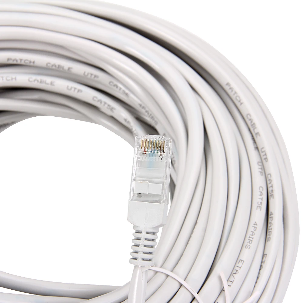 MEMTEQ Ethernet кабель 100 футов 30 м Cat 5e RJ45 Cat5e сетевой LAN Интернет Патч свинцовый Белый для
