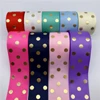 5Yards 38mm Grosgrain Ribbon Hot stamping Polka Dots Ribbon DIY Hair Bow Handmade Craft For Wedding Christmas Decoration ► Photo 1/2