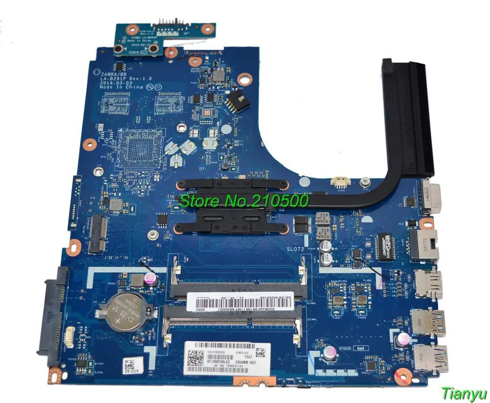ForLenovoIdeapadB5045LAB291PZAWBBU62E16010CPUWithoutHeatsinkLaptopMotherboard.jpg