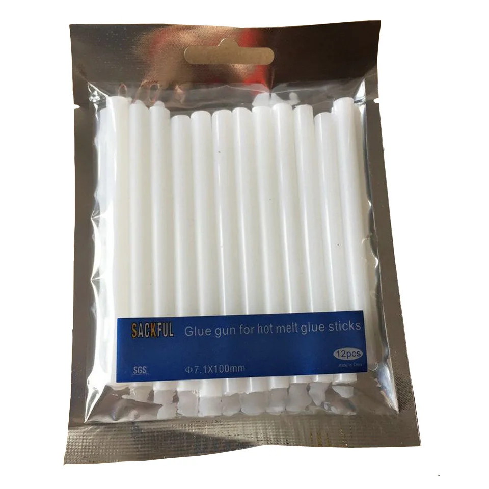 2 Packs 12pcs/pack Hot Melt Hair Extension Keratin Styling Tools Adesive Glue Sticks Black Amber Brown Transparent White