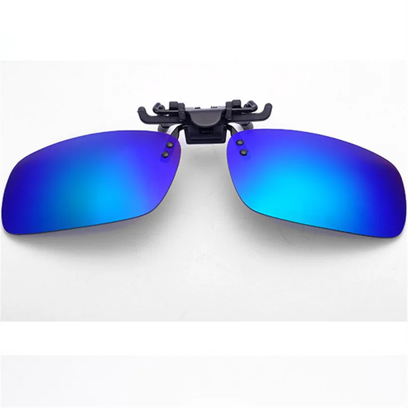 LianSan Mirrored lens Polarized clip on sunglasses men women Flip Up Driving 