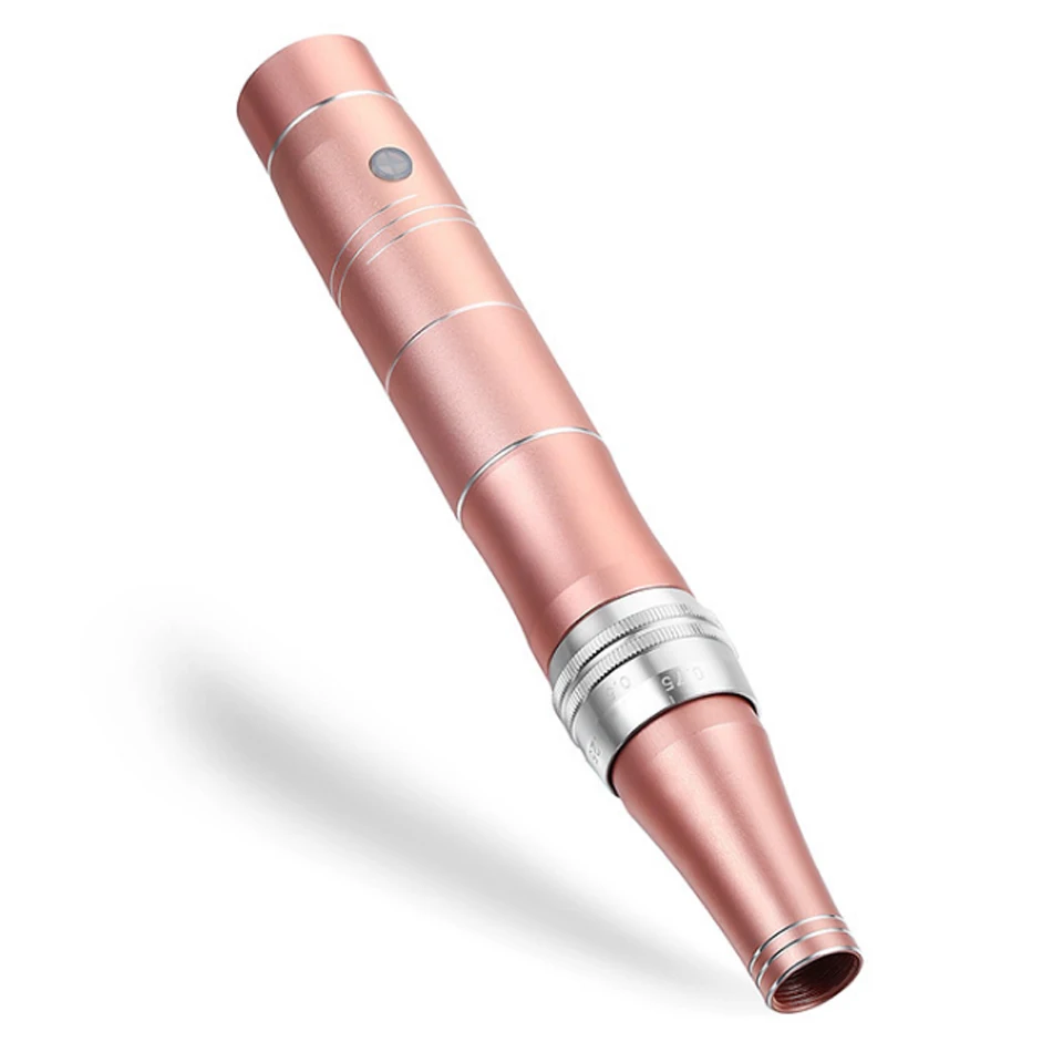 Перезаряжаемая электрическая автоматическая микро МТС нано игла для тату Дерма терапия макияж ручка пистолет с винтовым гнездом микро-система