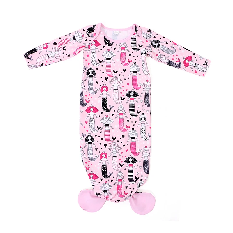 Русалочка спальный мешок цветочный весеннее детское платье новое маленькое платье русалки для новорожденных спальное платье для младенцев